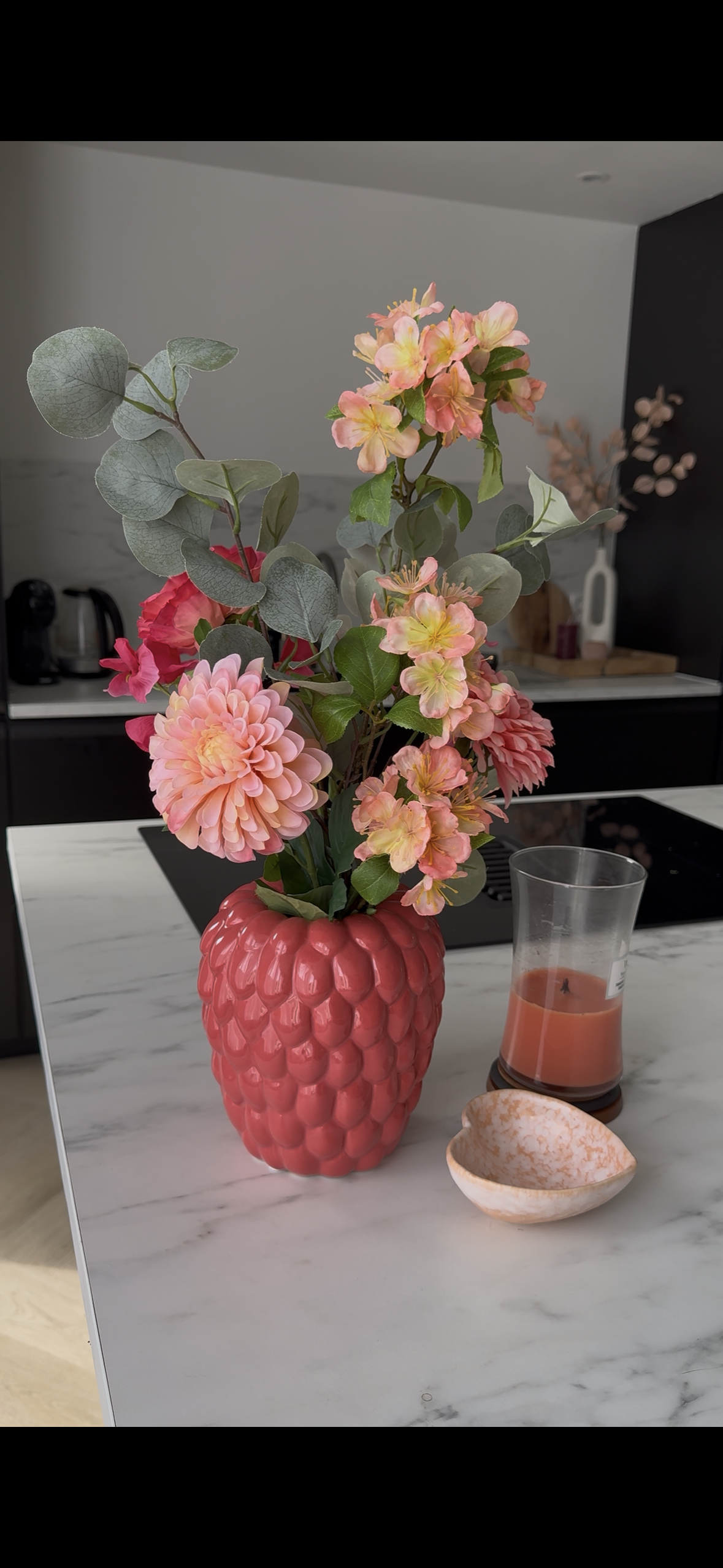 Pink dream met bubbel vaas