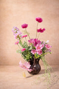 Tulpenvaas Brons - warme roze tinten