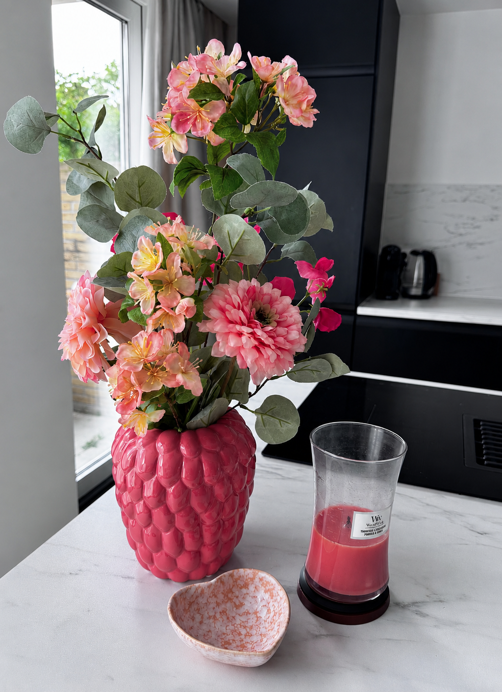 Pink dream met bubbel vaas