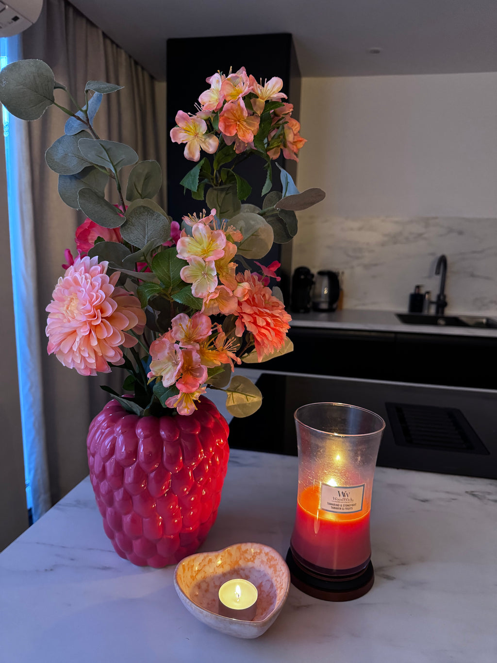 Pink dream met bubbel vaas