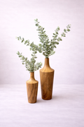 Houtlook vaas Eucalyptus/Orchidee/Blauw Regen