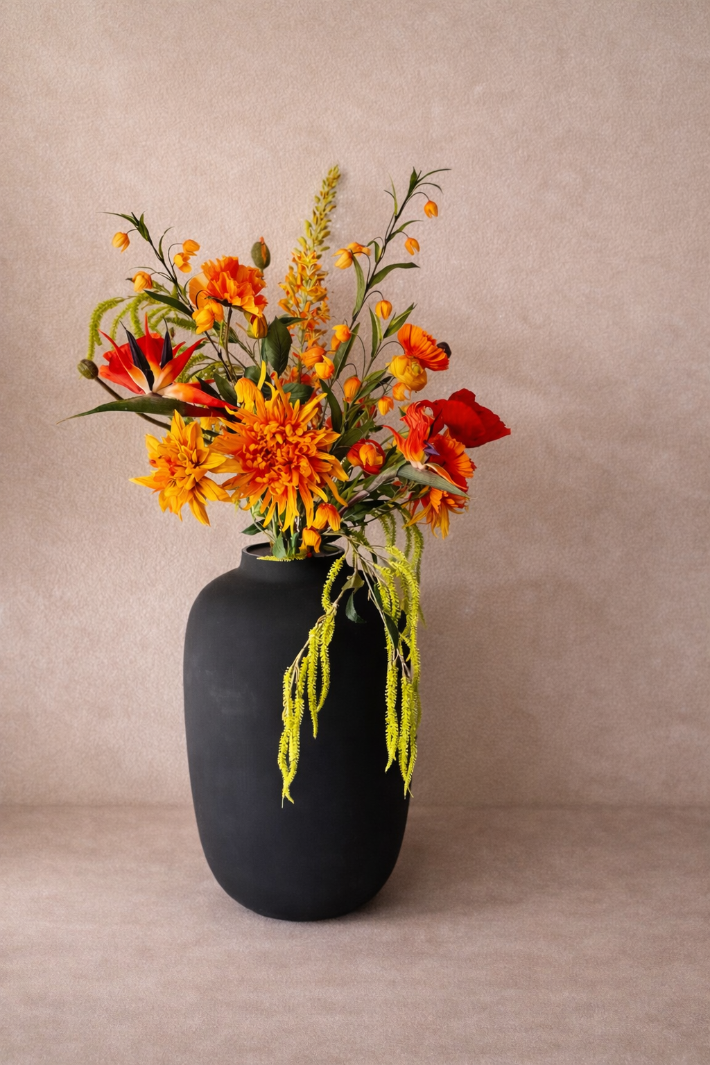 Shanghai - Luxe kunstboeket met zijden bloemen